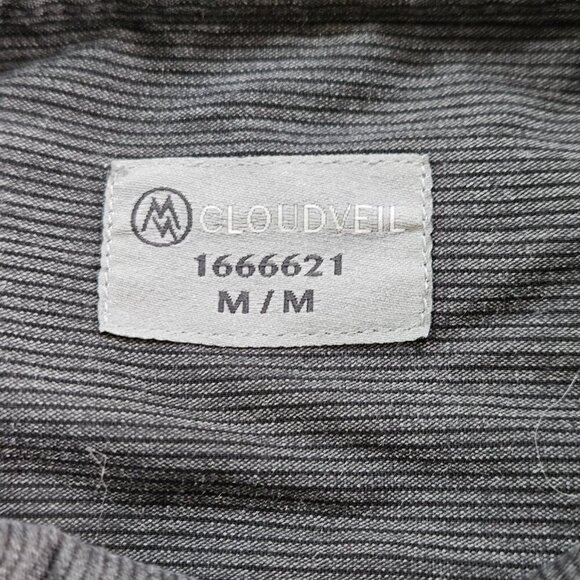 Cloudveil Shirt Mens M Gray SS Button Down Stretch Pocket Casual Outdoor FLAW - Picture 3 of 16